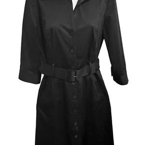 AnnTaylor Crisp Belted Shirtdress - 6P
